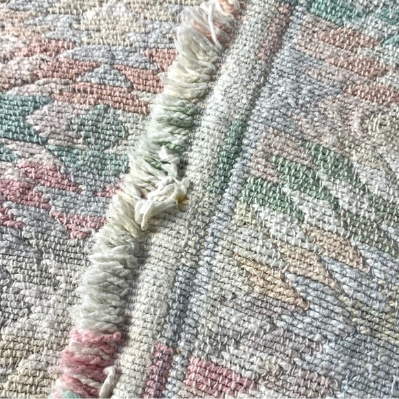 Set of 4 Vintage Handmade Pastel Cloth Placemats - Picture 4 of 5